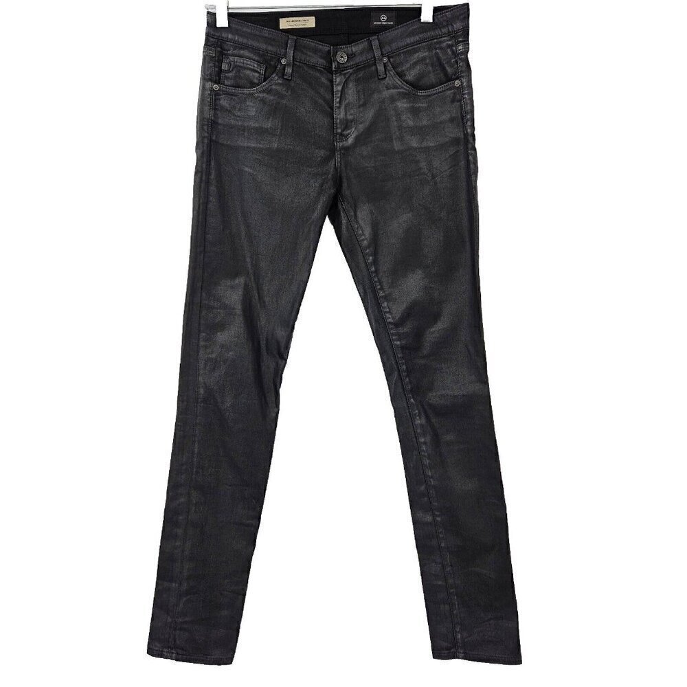 AG Adriano Goldschmied The Legging Ankle Super Skinny Jean Black Women’s Size 27